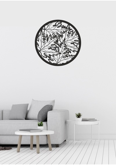 Çınar Ağacı Yaprak Desenli Dekoratif Metal Duvar Süsü
