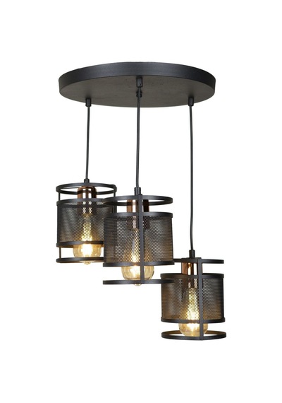 3 Lü Siyah Modern Gold Sarkıt Avize-salon Avizesi 2 Adet