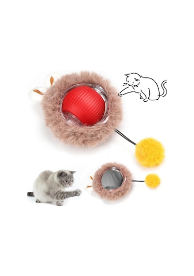 Tüylü Şarjlı Kedi Oyuncağı