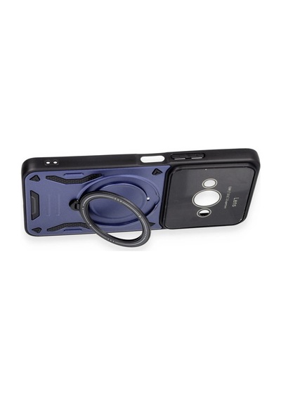 Newface - 819 - Xiaomi Poco C61 Kılıf Joy Lens Standlı Kapak - Edntrend - - Siyah Sıyah