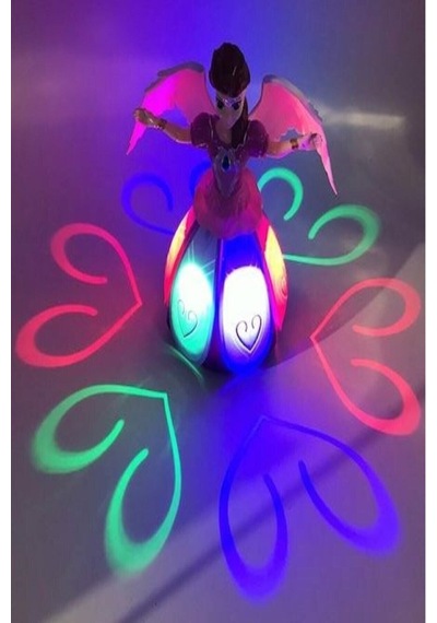 Frozen Elsa Angel Girl Dans Eden Sesli Işıklı Şarkı Söyleyen Pilli Oyuncak Bebek