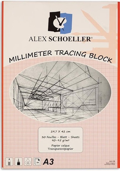 Alex Schoeller Milimetrik Aydınger A4 30 Yp Kırmızı