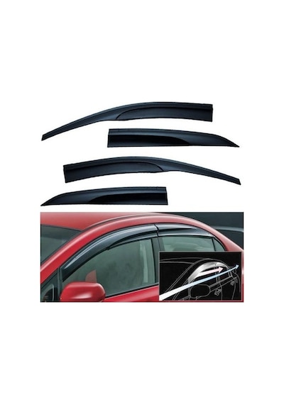 Vw Transporter T5 2010 - 2014 Cam Rüzgarlığı 4'Lü