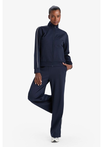 Defacto Defactofit Wide Leg Cepli Geniş Paça Standart Boy Sporcu Pantolon F3846ax25aunv253 Lacivert