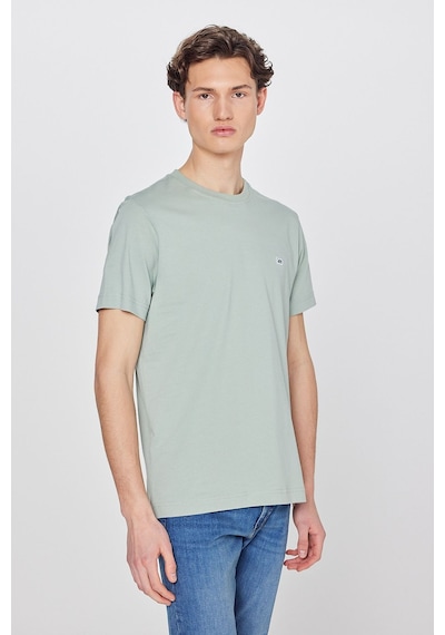 Regular Fit Normal Kesim %100 Pamuk Bisiklet Yaka Mint Yeşili Tişört Mint Green
