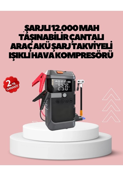 Bfs Araç İçin 4 Fonksiyonlu Akü Takviye Ve Lastik Şişirme Cihazı