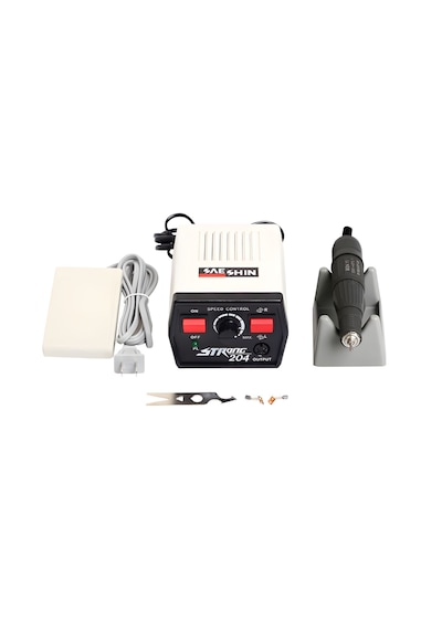 Strong 204 Profesyonel Mikro Motor El Aleti Ahşap, Taş, Metal Oyma Zımpara, Parlatma Ve Delme Uyumlu