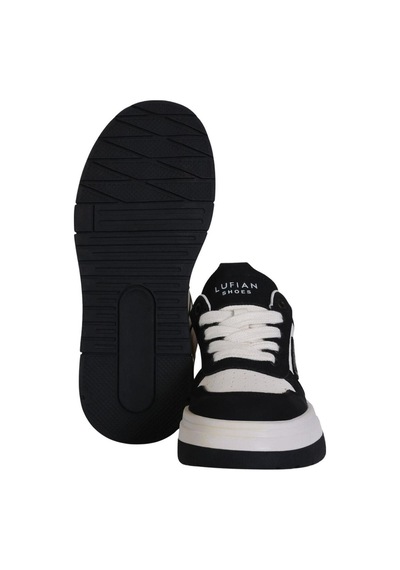 LUFIAN 122230018 Jennıfer Sneaker Unisex Deri Spor Ayakkabı Siyah