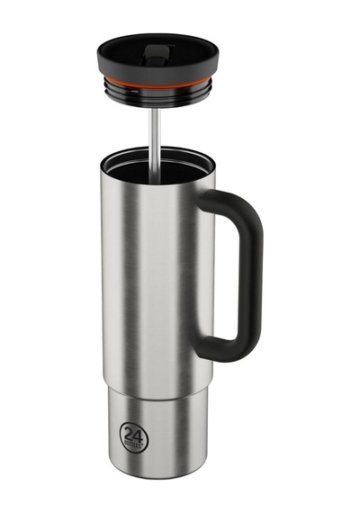 Straw Cup Brushed Steel Pipetli Paslanmaz Çelik Termos 800 Ml Çelik