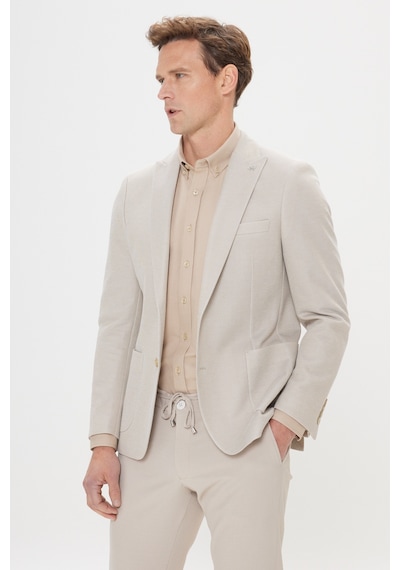 AC&Co / Altınyıldız Classics Erkek Bej 360 Her Yöne Esneyen Slim Fit Dar Kesim Kırlangıç Yaka Desenli Blazer Ceket Bej AC&Co / Altınyıldız Classics Erkek Bej 360 Her Yöne Esneyen Slim Fit Dar Kesim Kırlangıç Yaka Desenli Blazer Ceket Bej