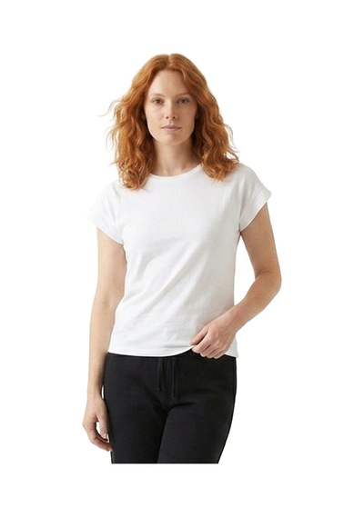 Sportive Aven Kadın Beyaz Günlük Stil T-shirt 26yk0028-kbyz
