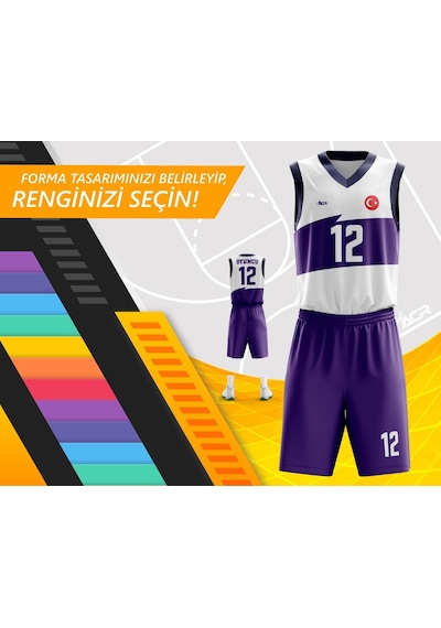 Acr Giyim Kişiye Özel Basketbol Forması - Dizayn : Fırça