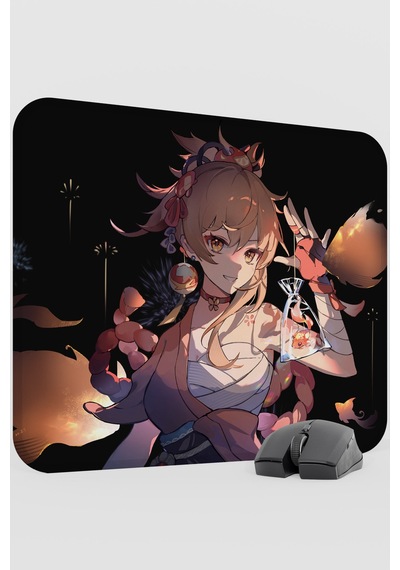 Yoimiya Genshin Impact Anime Gacha V5 - 48x40 Xl Gaming Mouse Pad Fare Altlığı