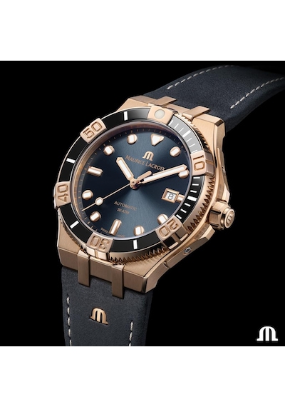 Maurice Lacroix ML-AI6058BRZ0B330-2 Erkek Kol Saati ve Yedek Kordon 43 mm