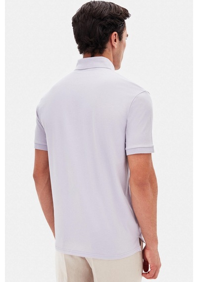 Twn Slim Fit Galaktik Leylak Pike Dokulu T-shirt 4ec146011784m Gl1