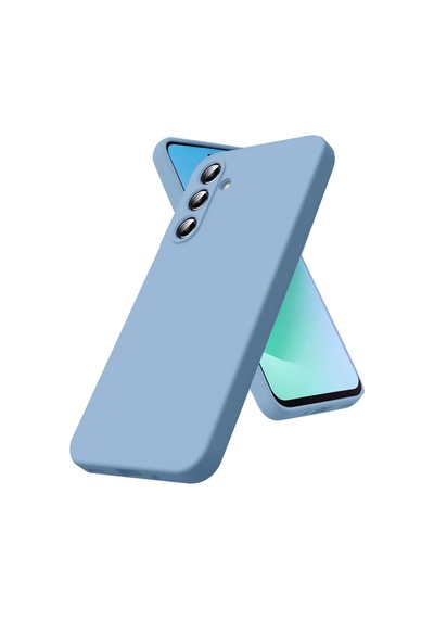 Samsung Samsung Uyumlu Galaxy A17 5g Nano İçi Kadife Silikon - Mavi
