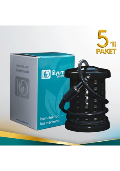 Lilyum İyon Elektrot Array Ayak Cihazı Siyah 5'li Paket