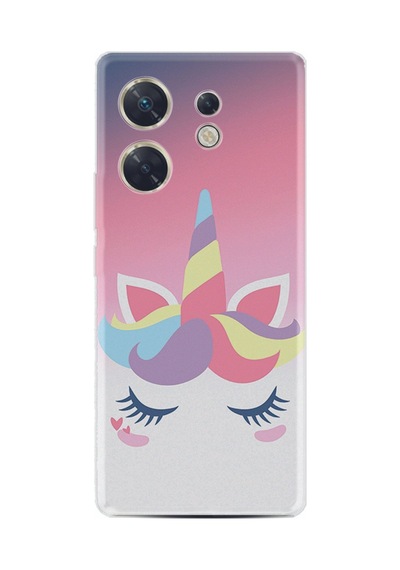 Infınıx Zero 30 4g Kılıf Silikon Desen Özel Seri Sweety Unicorn 1737