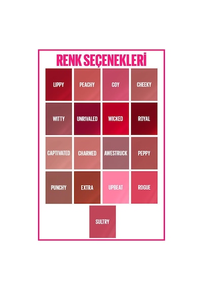 Maybelline New York Super Stay Vinyl Ink Uzun Süre Kalıcı Likit Parlak Ruj 160 Sultry