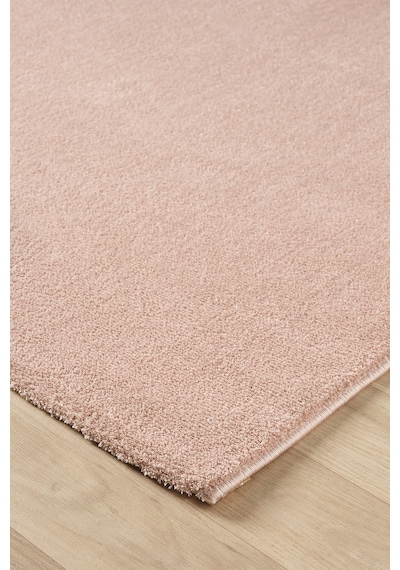 Mariesse Home Puffy Düz Renk Peluş Kalın Dokuma Kesme Yolluk Makina Dokuma Halısı 4500-pembe