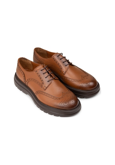 Deery Erkek Hakiki Deri Taba Renk Günlük Ayakkabı - 01696mtbae01 Taba