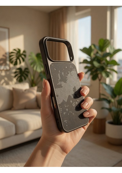 İphone 17/18 Promax Ortak Uyumlu Karbon Fiber Desenli Darbeye Dayanıklı Kılıf Çok Renkli1