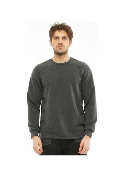 Uniprom Sweatshirt Bisiklet Yaka Içi Polarlı 3 Iplik Pamuklu Normal Kesim Erkek Antrasit
