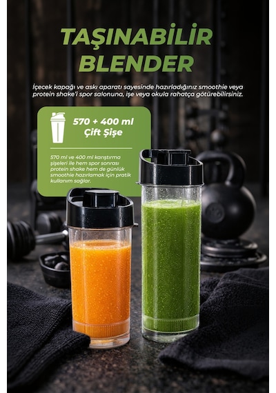 Pirantech YH-1200 600 W Güçlü & Taşınabilir Kişisel Blender