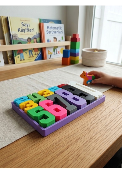 Montessori Matematik Eğitici Toplama Öğreten Sayı Blokları