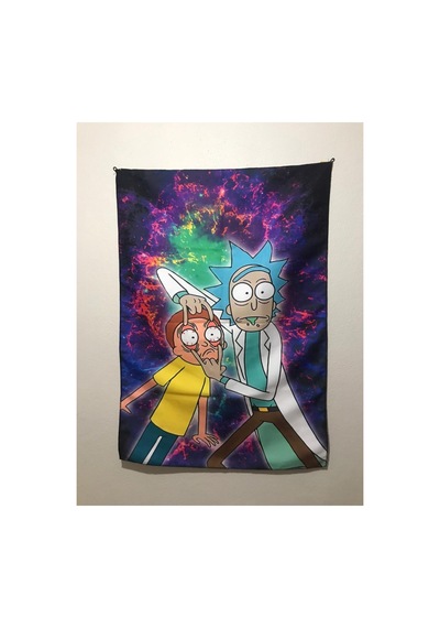 Rick & Morty Tasarım Duvar Halisi