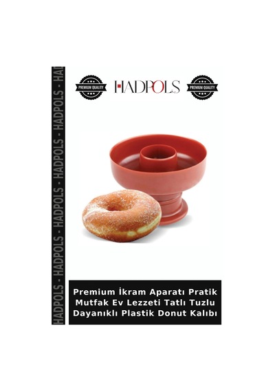 Premium İkram Aparatı Pratik Mutfak Ev Lezzeti Tatlı Tuzlu Dayanıklı Plastik Donut Kalıbı Diğer