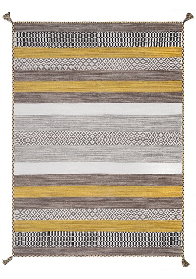 My Home Halı Trb-04 Sarı İskandinav El Dokuma Kilim Sarı