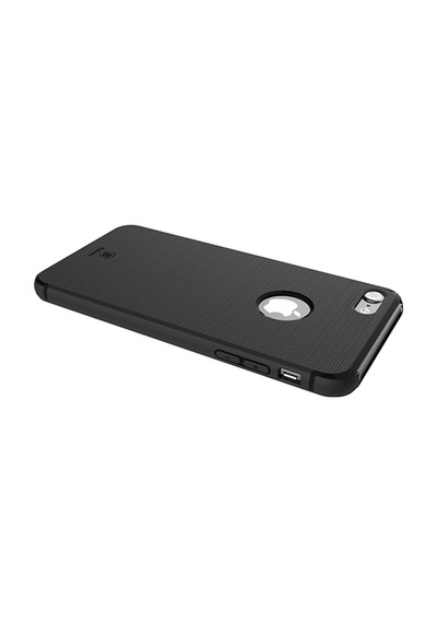 Apple Uyumlu iPhone Baseus Hermit Bracked Case 7 Plus İle Silikon Kılıf Siyah
