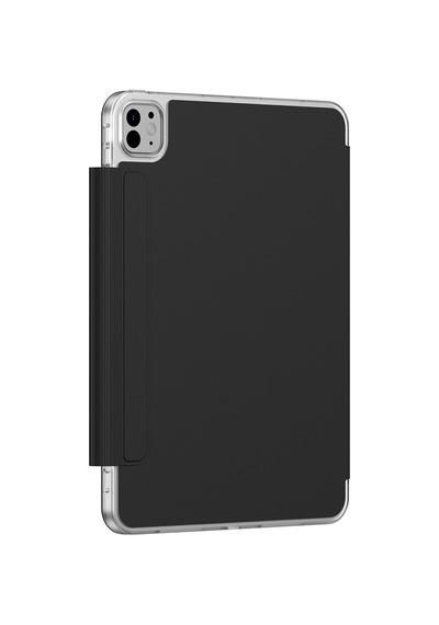 Apple Uyumlu iPad Pro 11 2025 M5 Amazingthing Minimal Mag Katlanabilir Standlı Kalem Bölmeli Kılıf Siyah Kapaklı Kılıf