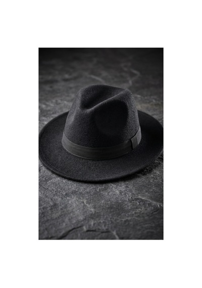Emybox Kadın Kaşe Kovboy Şapka Geniş Siperlikli Fötr Kemerli Kışlık Şık Şapka Country Vintage Tarz Şapka Siyah