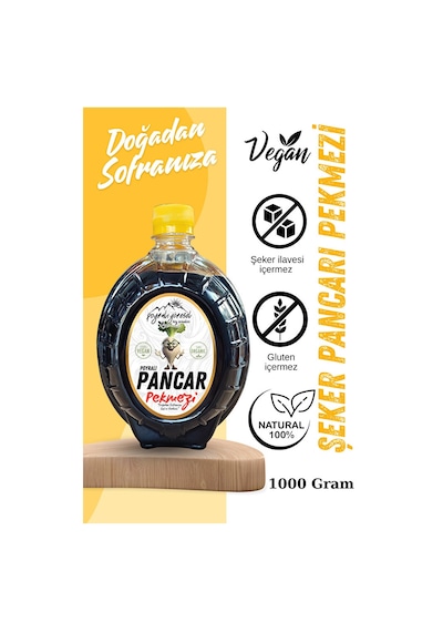 Poyralı Pancar Pekmezi 1 Kg %100 Dağal Katkısız Ev Yapımı
