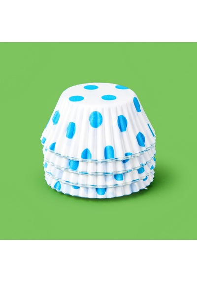 Plastik 100'lü Muffin Kek Kalıbı - Asorti Renkli