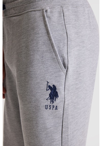 U.s. Polo Assn. Erkek Gri Melanj Şort Örme 50322331-vr086