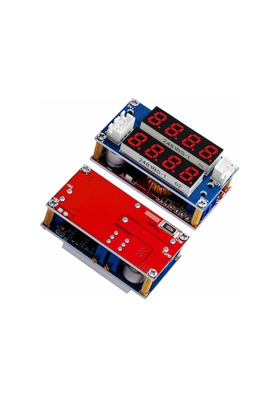 Xl4015 5a Cc-cv Volt Amper Ayarlı Çift Ekranlı Dc-dc Voltaj Düşürücü Modül