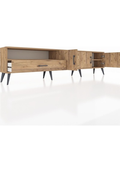 Arges Tv Ünitesi 3 Raflı Tek Çekmeceli 3 Kapaklı 220x30x51 Çam-çam Atlas Çam/atlas Çam - Atlas Çam Arges Tv Ünitesi 3 Raflı Tek Çekmeceli 3 Kapaklı 220x30x51 Çam-çam Atlas Çam/atlas Çam - Atlas Çam