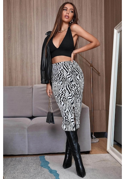 Epilons Zenvial Kadın Siyah Çapraz Sırt Detaylı Şık Crop Top Büstiyer Zenviall2