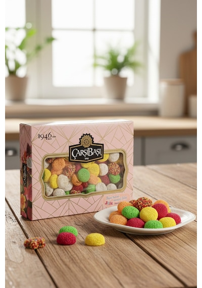 Meyve Aromalı Yumuşak Jöle Lokum 900 Gram