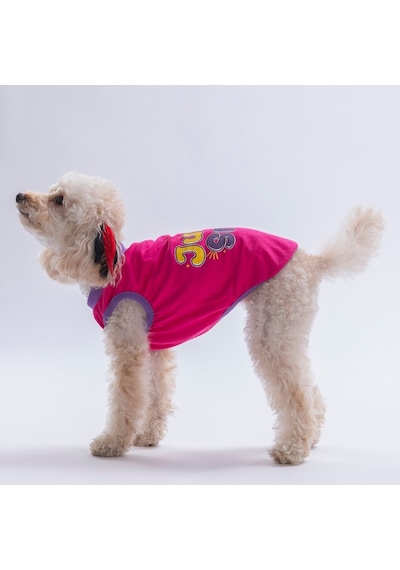 Fuchsia-fuşya Just Smile Tişört Kedi Köpek Tişörtü-kedi Köpek Kıyafeti Fuchsia-fuşya Just Smile Tişört Kedi Köpek Tişörtü-kedi Köpek Kıyafeti