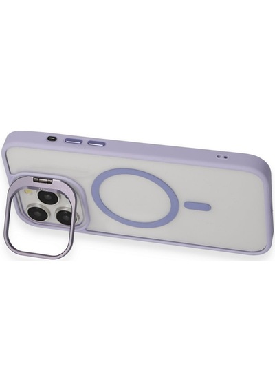 Joko Apple Uyumlu iPhone 14 Pro Kılıf Roblox Lens Magsafe Standlı Kapak - Derin Mor Derin mor