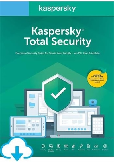 Kaspersky Total Security Antivirüs Programı 2022 TR 1 Kullanıcı 1 Yıl
