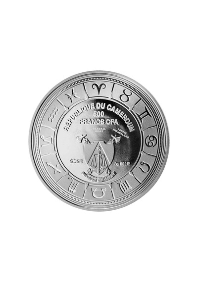 Agakulche Oğlak Burcu Gümüş Sikke Coin Kolye