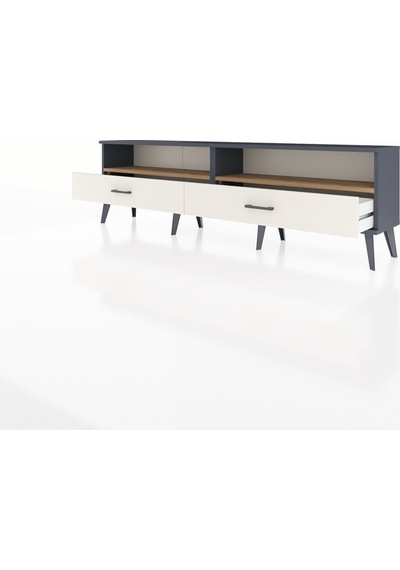 Arges Tv Ünitesi 2 Raflı 2 Çekmeceli 176x30x51 Antrasit-çam/aytaşı Atlas Çam/aytası Arges Tv Ünitesi 2 Raflı 2 Çekmeceli 176x30x51 Antrasit-çam/aytaşı Atlas Çam/aytası