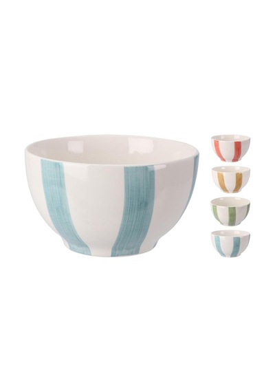 Çok Renkli Desenli Çorba Kasesi 14 Cm 4'lü Set, 5003284725