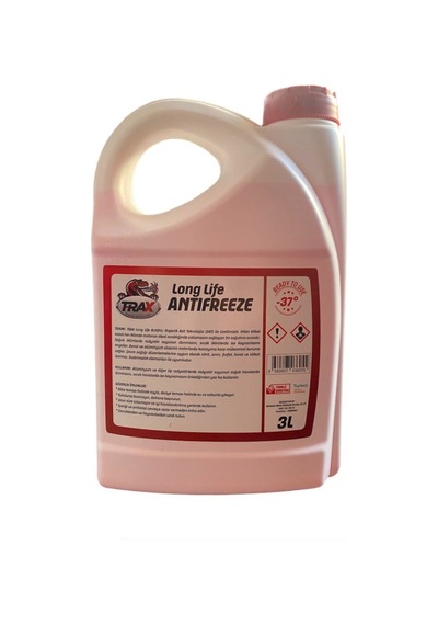 Kırmızı Antifriz Long Life Organik -37 Derece Son Teknoloji 3 Litre