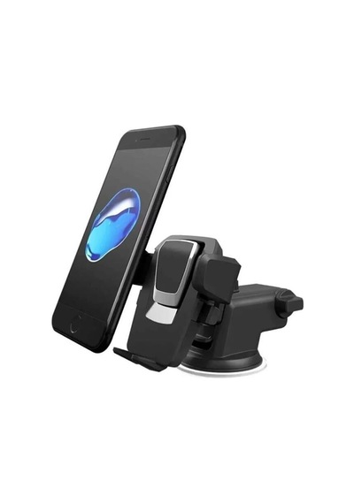 Delux Serisi Telefon Tutucu Araç İçi Jx32 Siyah Mobil Destek Seyahat Yardımcısı Pratik Aparat